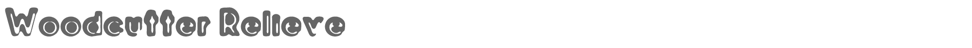 Woodcutter Relieve Woodcutter Relieve.ttf font preview